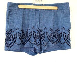 LOFT The  Riviera Short with eyelets design, 💯 cotton, petite